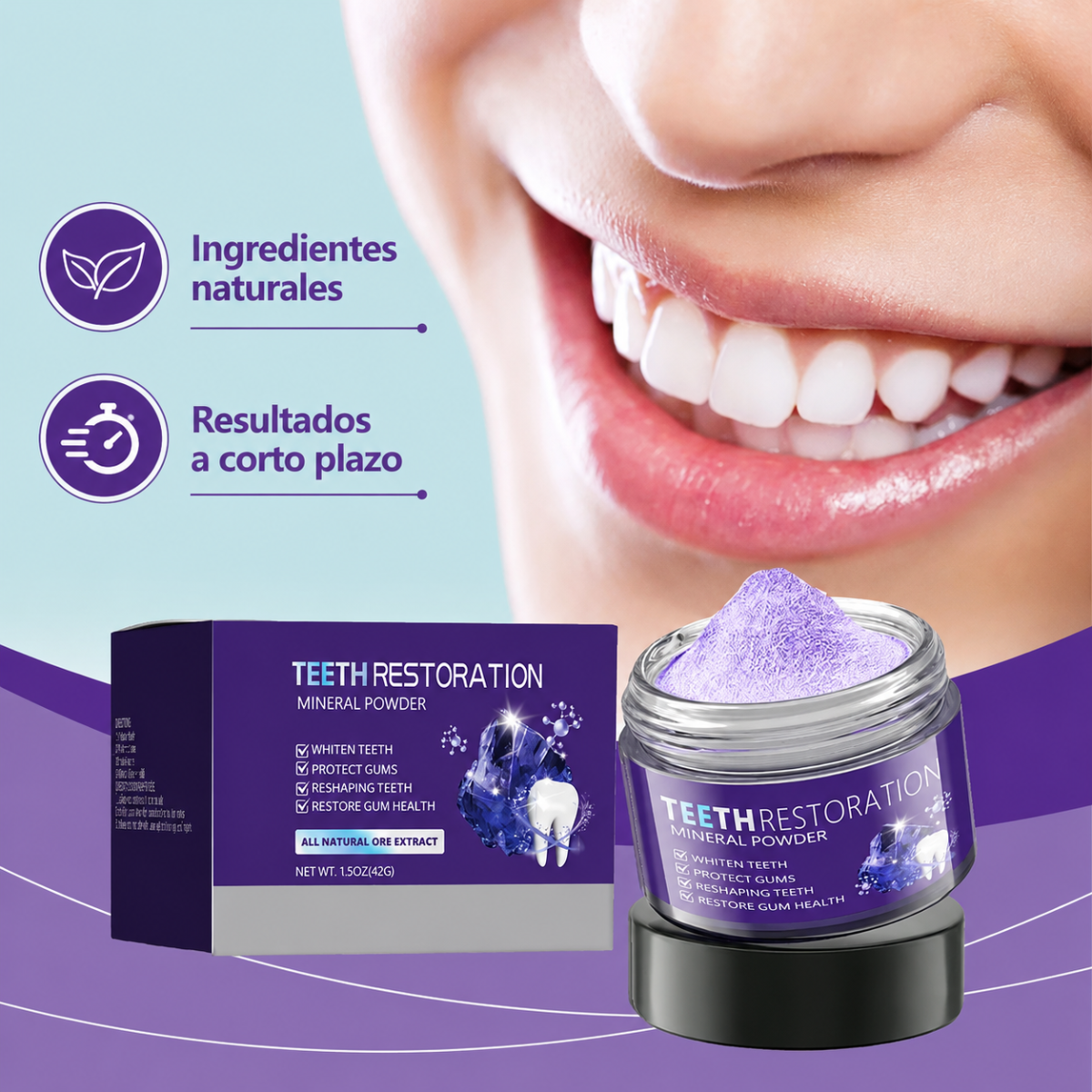 POLVO DENTAL BLANQUEADOR